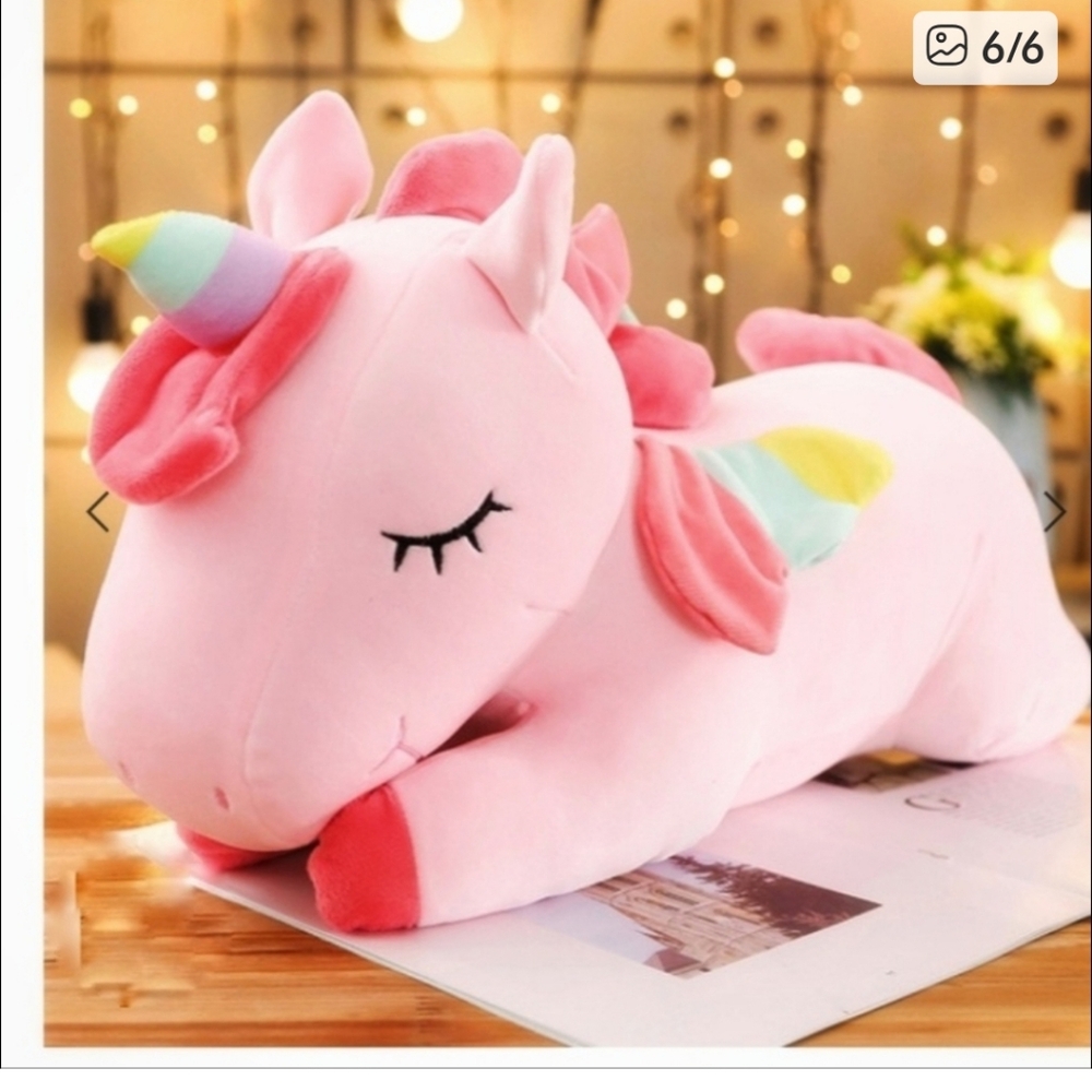 Huge Unicorn Plush Toy Squishmallow xl horse pink